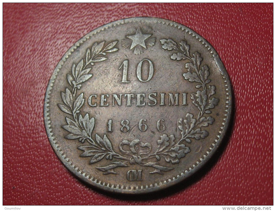 Italie - 10 Centesimi 1866 OM 0933 - 1861-1878 : Victor Emmanuel II