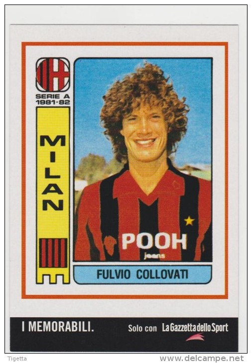 PROMOCARD N°   5018   GAZZETTA DELLO SPORT I MEMORABILI FULVIO COLLOVATI - Pubblicitari