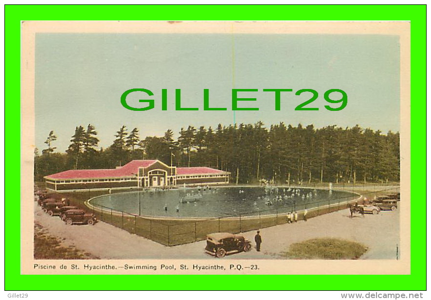 SY HYACINTHE, QUÉBEC - PISCINE DE ST HYACINTHE - ANIMÉE - CIRCULÉE EN 1950 PECO - - St. Hyacinthe