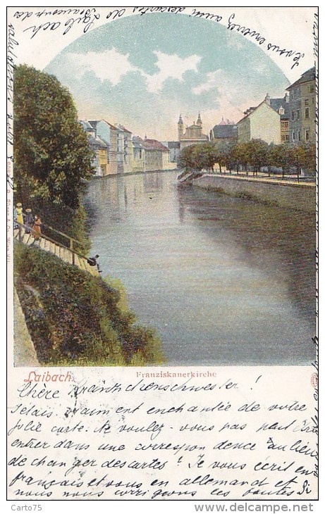Slovénie - Laibach / Ljubljana / Franziskanerkirche / Précurseur Postmarked  1904 - Slovénie