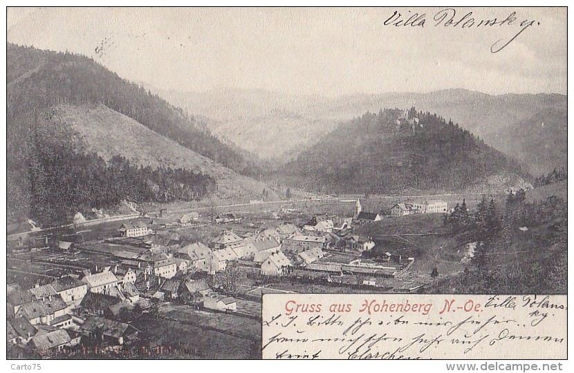 Autriche - Gruss Aus Hohenberg - Panorama - Villa Polansky - Postmarked - Lilienfeld