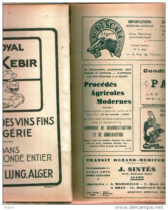Reliure " Revue ALGERIA" Economique Et Juridique .du Numero 63 à 74( 1943-1944) - Revues Anciennes - Avant 1900