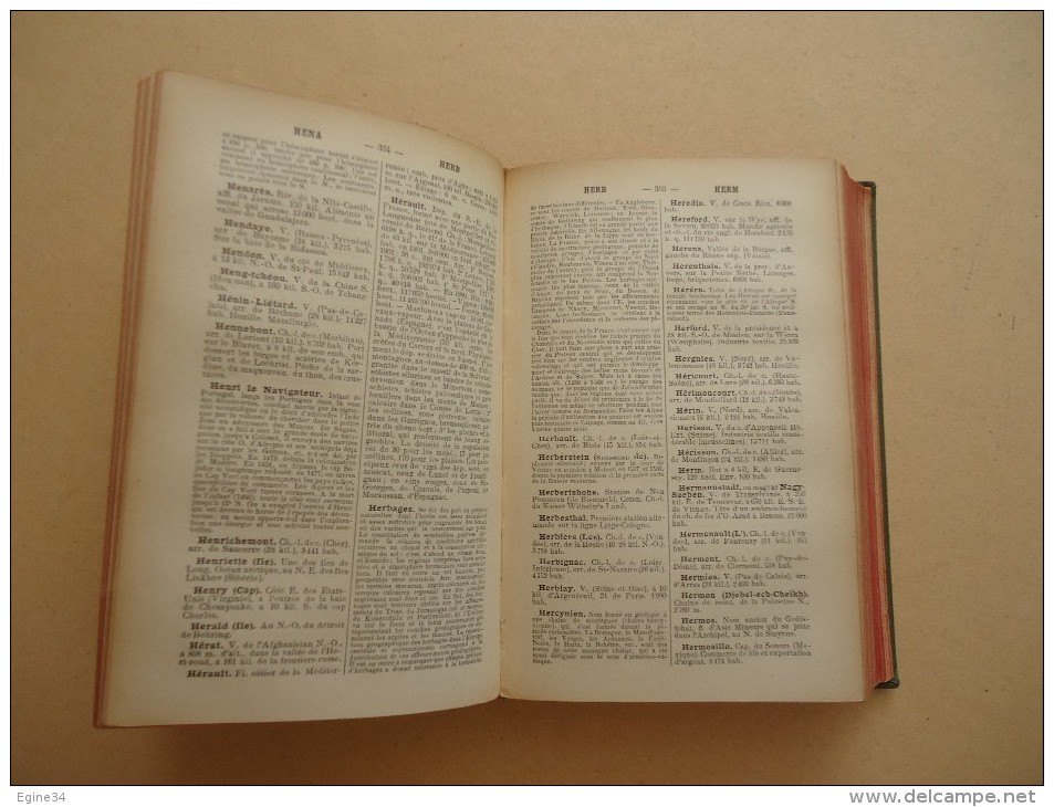 Librairie Armand Colin - A. Demangeon - Dictionnaire Manuel Illustré De GEOGRAPHIE - 1907 - - Dictionnaires