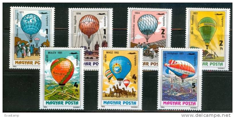 HUNGARY - 1983. Hot Air Balloons Cpl.Set MNH!! - Unused Stamps