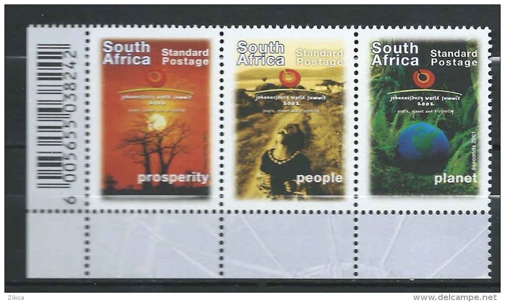 Africa South Africa 2002 World Summit For Sustainable Development, Johannesburg.MNH - Ungebraucht