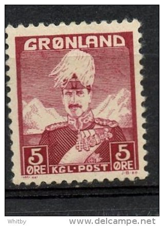Greenland 1938 5o Christian X Issue #2 MLH - Nuevos