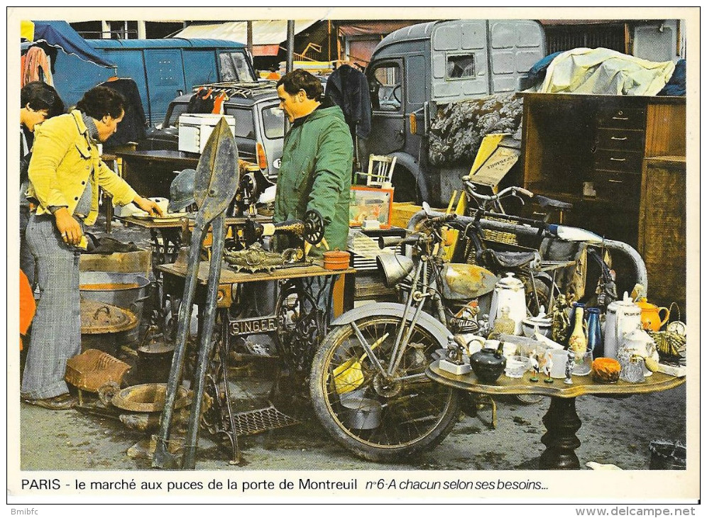 PARIS- Le Marché Aux Puces De La Porte De Montreuil - Arrondissement: 20