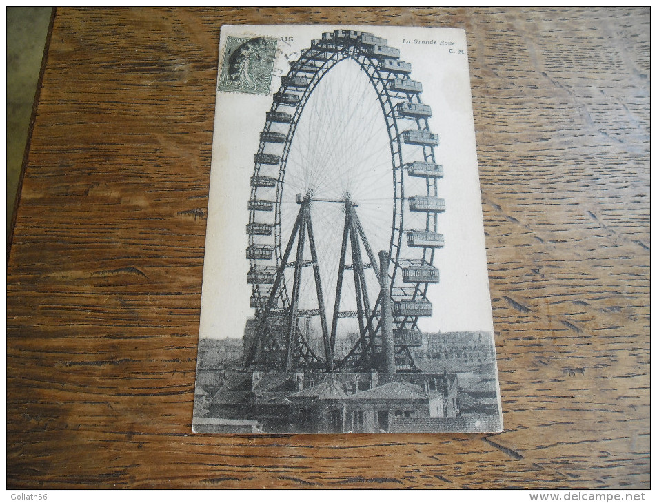 CPA De Paris - La Grande Roue, Circulé Daté 1919 - Autres & Non Classés