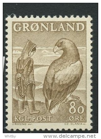 Greenland 1957 80o Girl And Eagle Issue #44  MNH - Neufs
