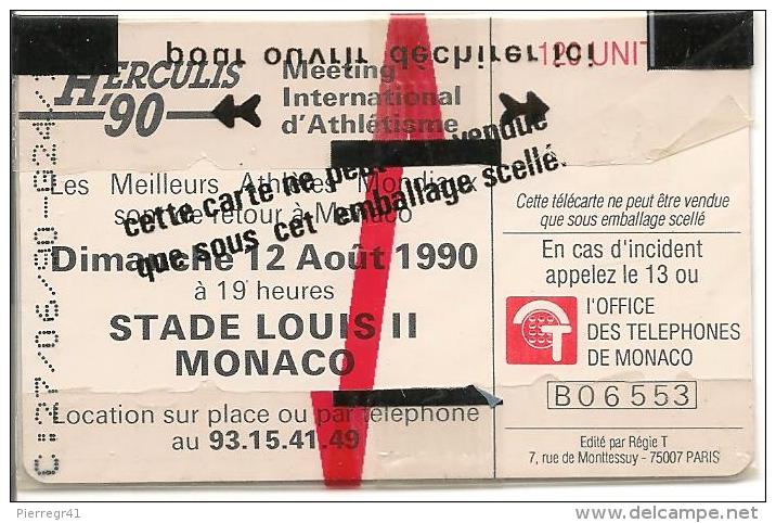 CARTE*-PUBLIC-MONACO-120U-MF 07-GEM A-HERCULIS 90-NSB-TBE-LUXE - Monace