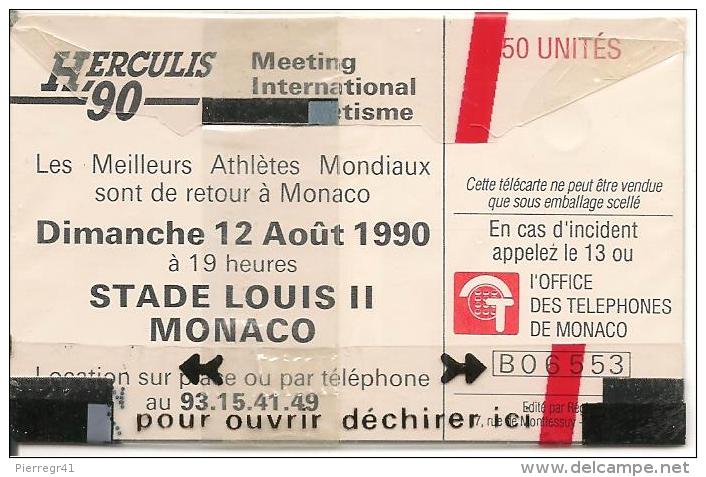 CARTE*-PUBLIC-MONACO-50U-MF 06-GEM A-HERCULIS 90-NSB-TBE-LUXE - Monaco