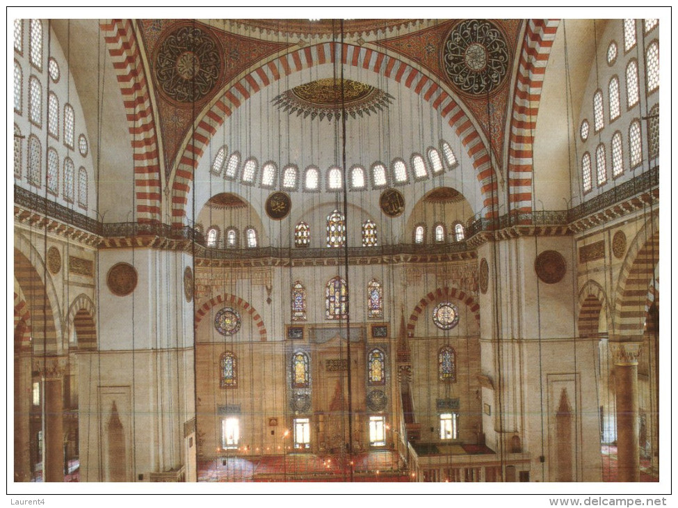 (PF 350) Islam - Istanbul Suleymaniye Mosque Interior - Islam