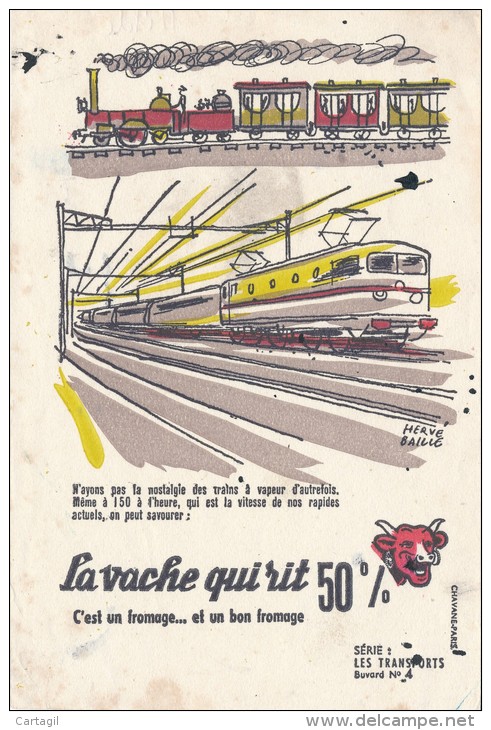 Buvard (format 135 X 210mm)  - B1728 - La Vache Qui Rit - (  Utilisé )-Envoi Gratuit Pour La France - F