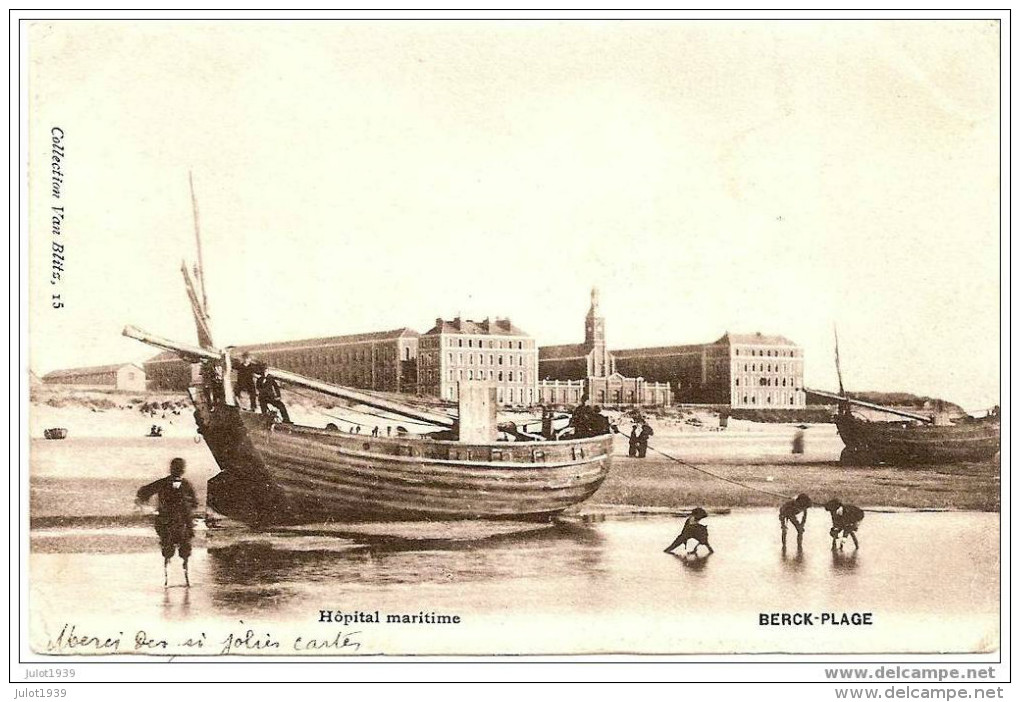 BERCK - PLAGE ..-- 62 . PAS - DE - CALAIS ..-- Hôpital Maritime . Vers FUMAY ( Mr Le Docteur HAMAIDE ) . - Berck