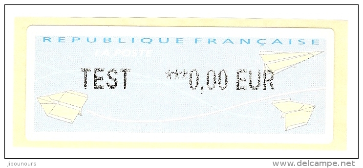 Vignette Test Lisa ATM 0.00 Euro - 2000 « Avions En Papier »