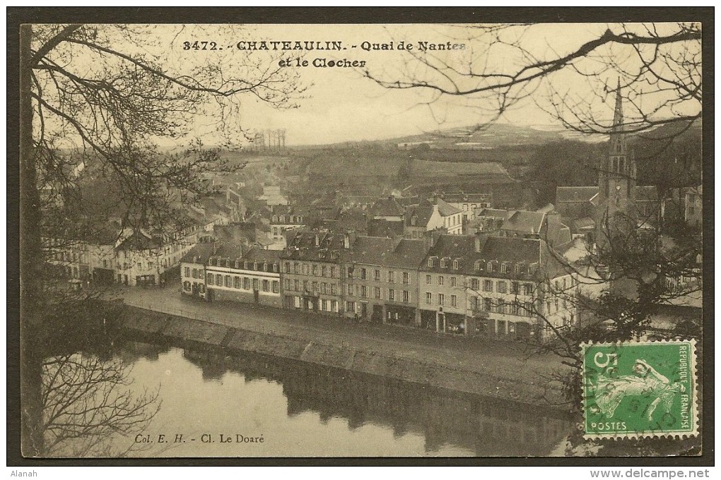 CHATEAULIN Quai De Nantes Et Le Clocher (Le Doaré) Finistère (29) - Châteaulin