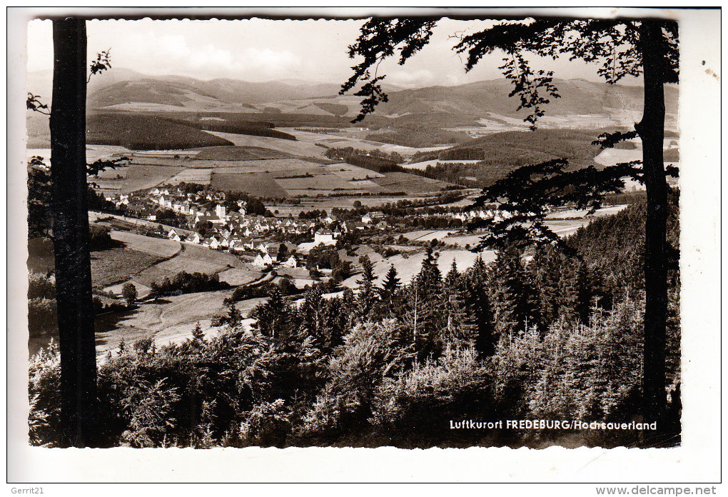 5948 SCHMALLENBERG - BAD FREDEBURG, Ortsansicht, 1962, Aptierter Stempel - Schmallenberg