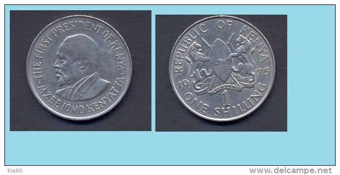 Kenya - 1975 -  1 Shilling...km14 - Tunisia