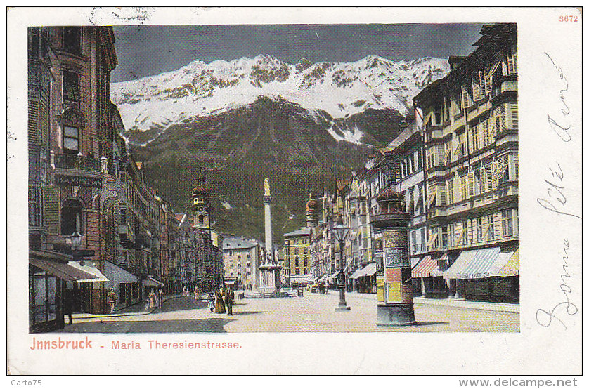 Autriche - Innsbruck  - Maria Theresienstrasse - 1906 - Innsbruck