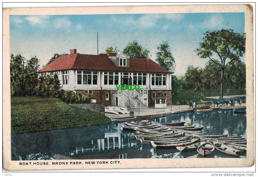 Carte Postale Ancienne De NEW YORK CITY – BOAT HOUSE, BRONX PARK - Bronx