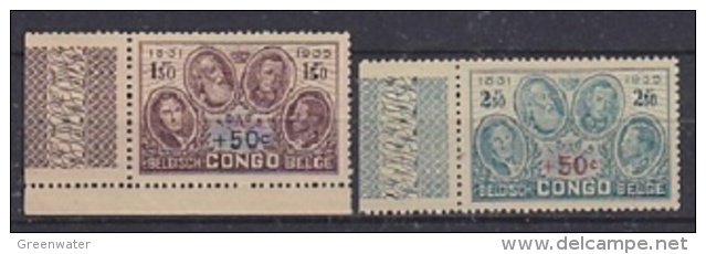 Belgisch Congo 1936 Gedenkteken Koning Albert 2w (+boord)  ** Mnh (24489) - Ongebruikt