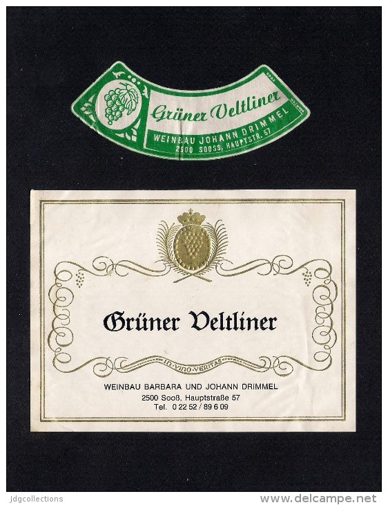 # GRUNER VELTLINER DRIMMEL SOOSS AUSTRIA  Wine Label Wein Vino Vin Etiquette Etiqueta Etikett - Sonstige & Ohne Zuordnung