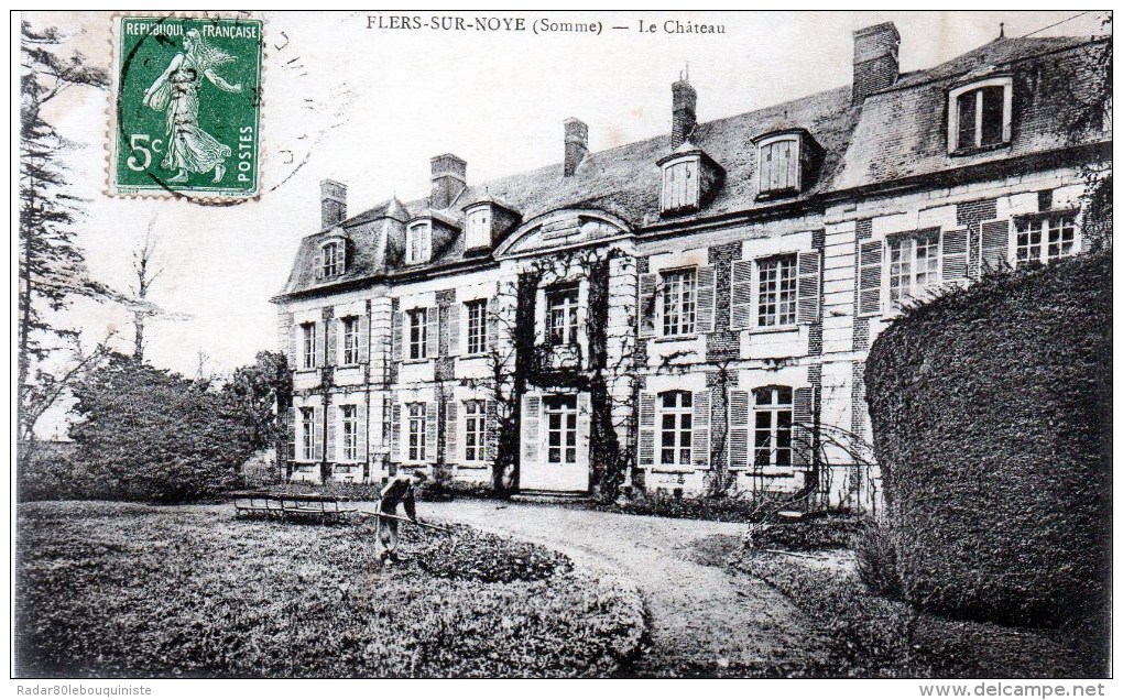 Flers-sur-noye.(somme) Le Château. - Autres & Non Classés