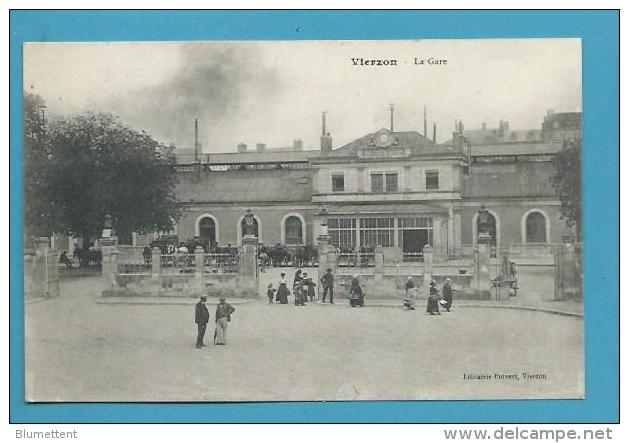 CPA Vue Extérieure De La Gare De VIERZON 18 - Vierzon