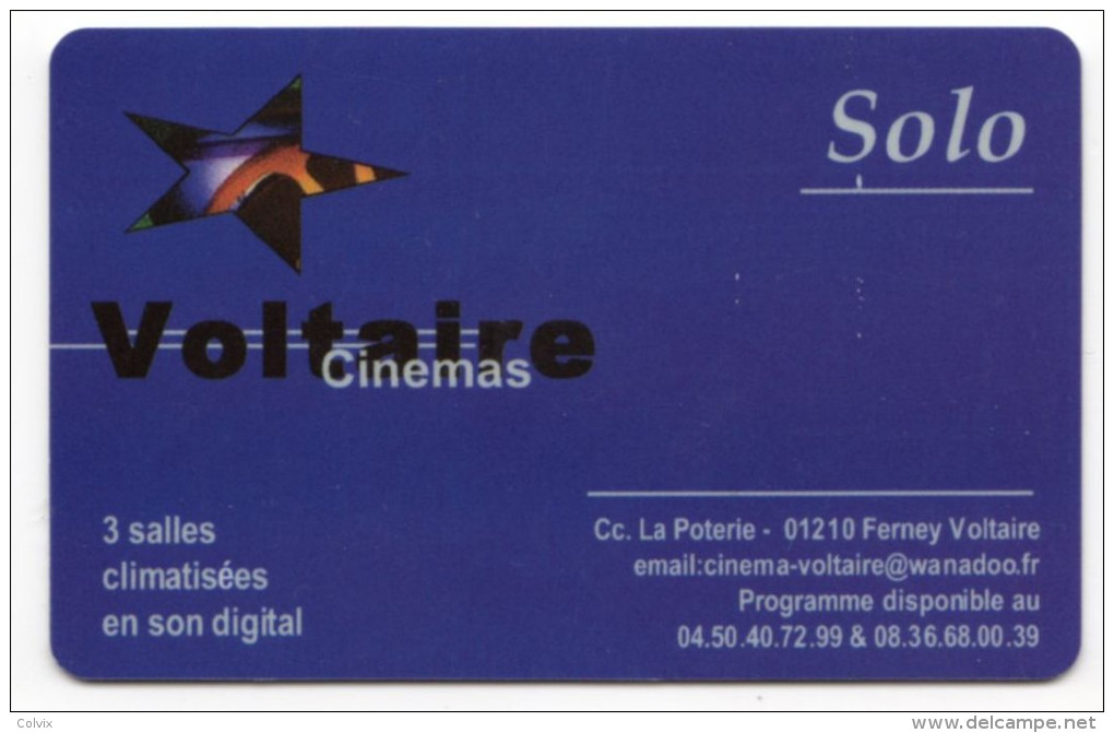 FRANCE CARTES SOLO CINEMA VOLTAIRE FERNEY VOLTAIRE - Cinécartes