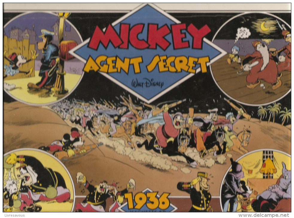 Mickey Agent Secret Hachette BD 1936 Collection L´age D´Or De Mickey De Walt Disney, édition De 1987 - Autres & Non Classés