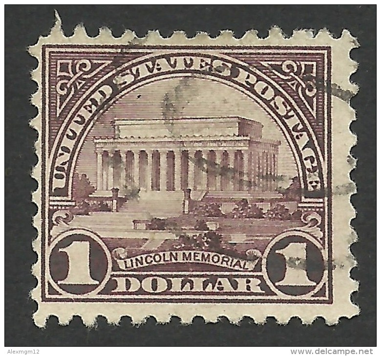 United States, 1 $. 1923, Sc # 571, Mi # 283, Used. - Oblitérés