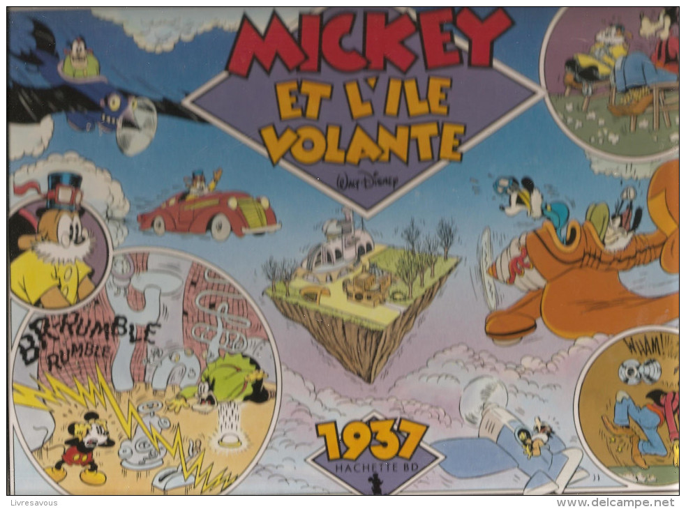 Mickey Et L'île Volante Hachette BD 1937 Collection L´age D´Or De Mickey De Walt Disney, édition De 1987 - Autres & Non Classés