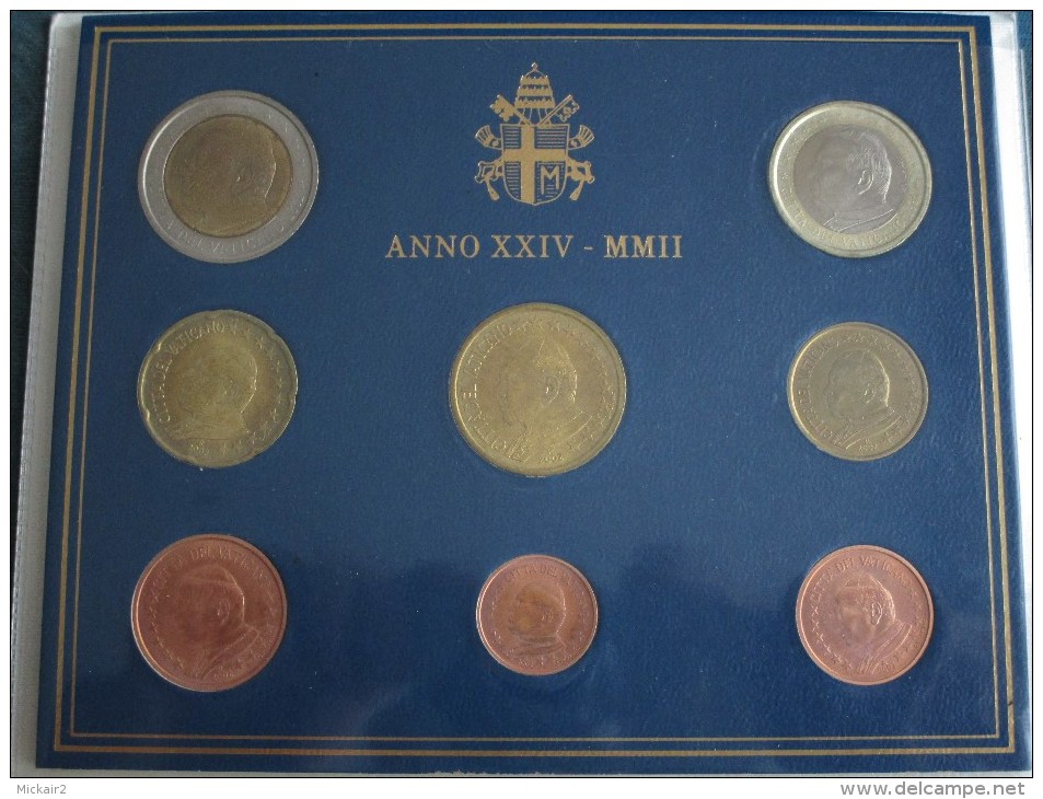 BU 2002 Jean Paul II 1ct à 2 Euro - Vaticano (Ciudad Del)