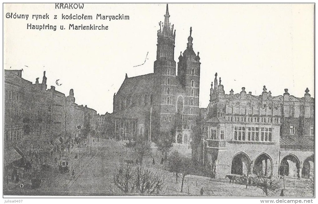 KRAKOW CRACOVIE (Pologne) Place église - Pologne