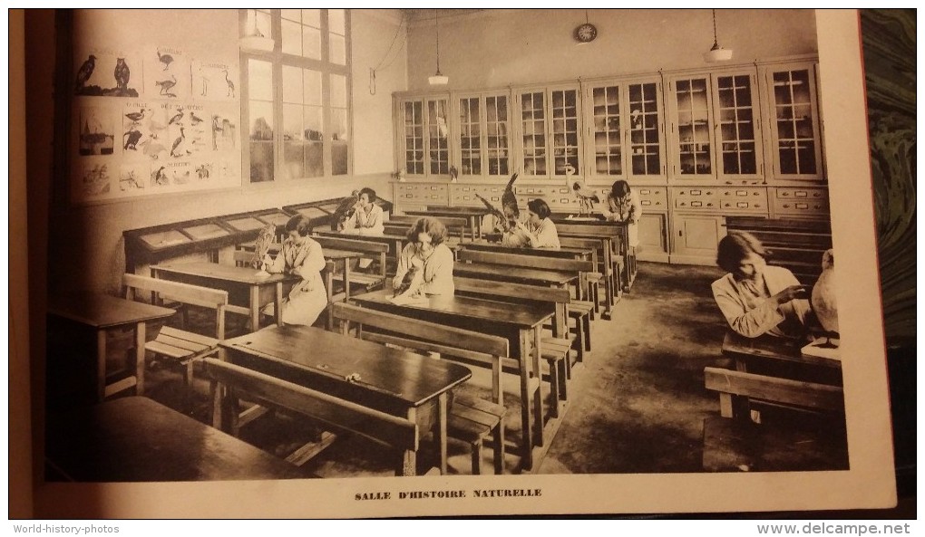 Album ancien de 10 clichés - SAINT MAUR des FOSSéS - Ecole Primaire Supérieure de Jeunes Filles - TOP RARE