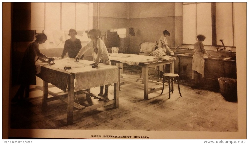 Album ancien de 10 clichés - SAINT MAUR des FOSSéS - Ecole Primaire Supérieure de Jeunes Filles - TOP RARE