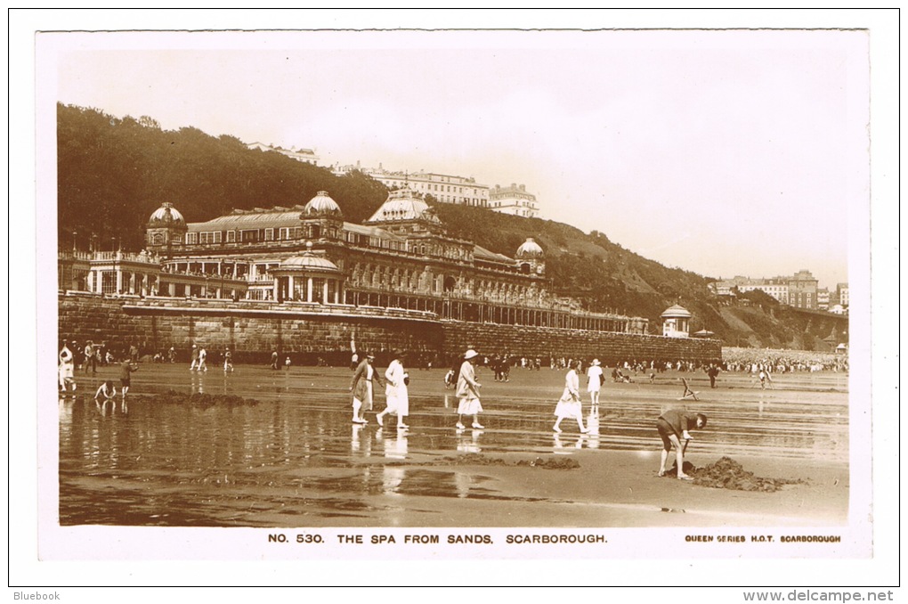 RB 1051 -  Real Photo Postcard - The Spa From Sands Scarborough - Yorkshire - Scarborough