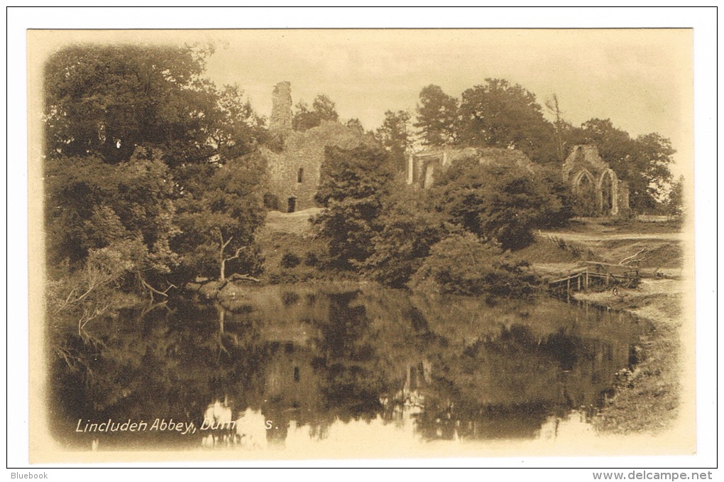 RB 1051 -  Early Postcard - Lincluden Abbey - Dumfries Scotland - Dumfriesshire