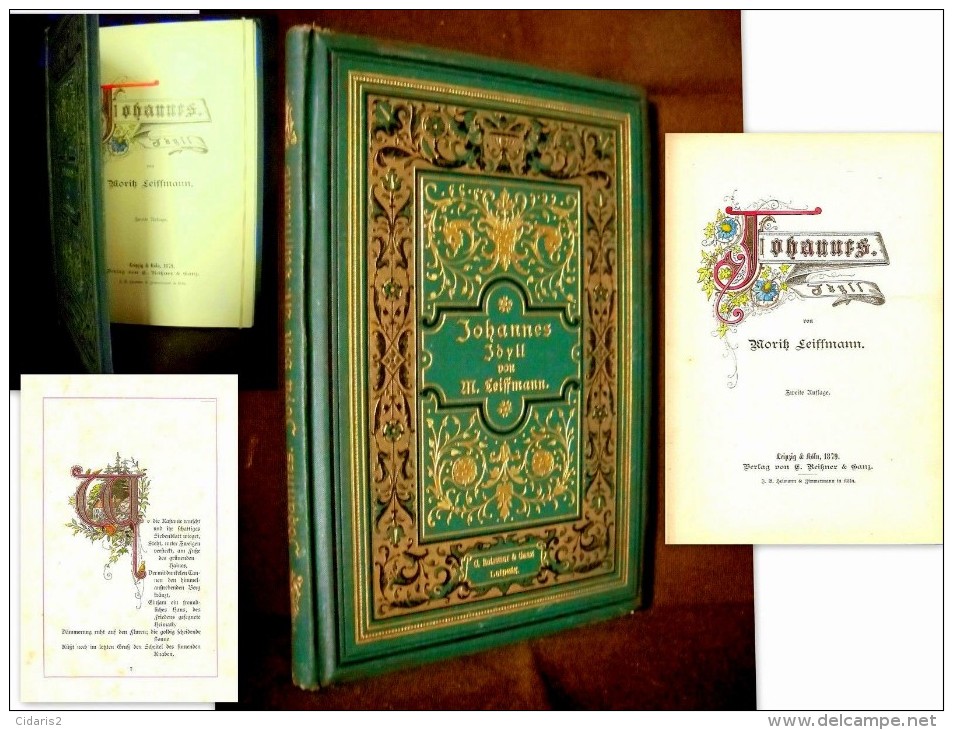 JOHANNES YDILL Moritz LEIFFMANN Poesie Poetry Gedichte Dichtkunst REISSNER & GANZ 1879 Rare Selten - Poésie & Essais