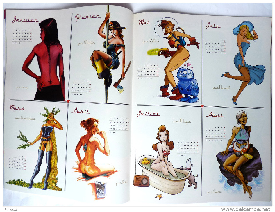 MAGAZINE  PAVILLON ROUGE - N°08 TTBE - Couverture Plessix Vent Dans Les Saules AVEC CALENDRIER PIN-UP - Bodoï