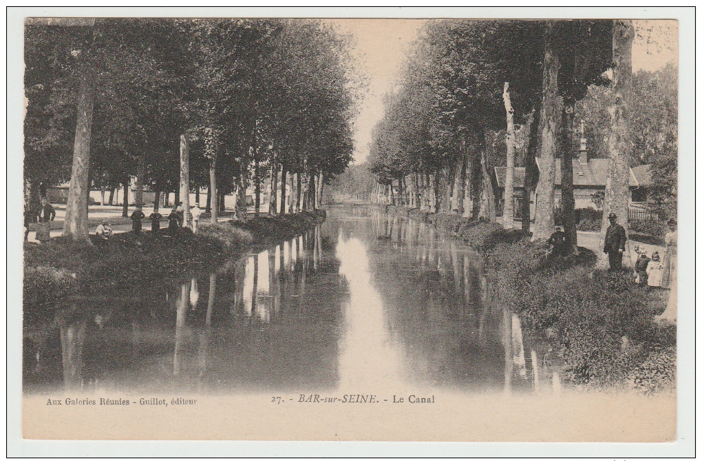 *a* BAR-sur-SEINE - Le Canal - Animée -  édit. Guillot, N°27 - Bar-sur-Seine