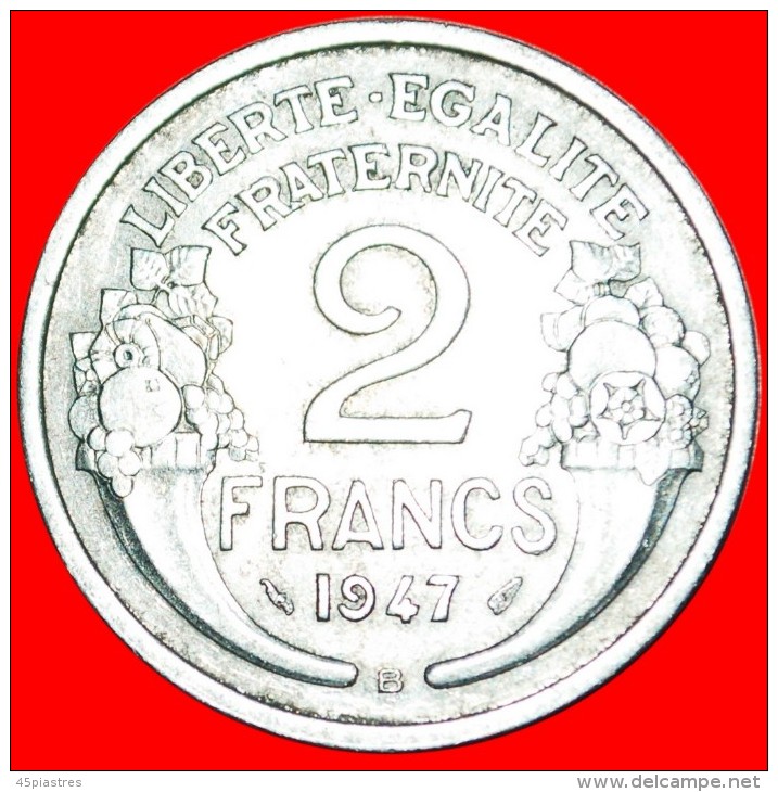 * CORNUCOPIAS: FRANCE ★ 2 FRANCS 1947B! LOW START ★ NO RESERVE! - 2 Francs