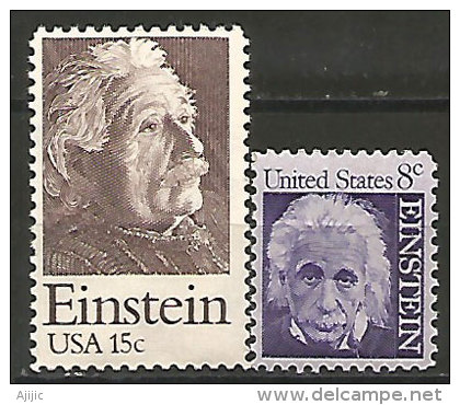 ETATS-UNIS. Hommage à Albert Einstein.  2 T-p Neufs ** - Albert Einstein