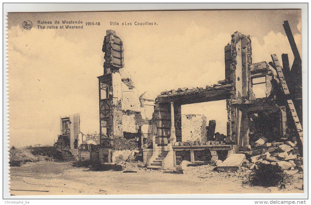 Ruines De Westende 1914-18, Villa Les Coquilles (pk22741) - Westende