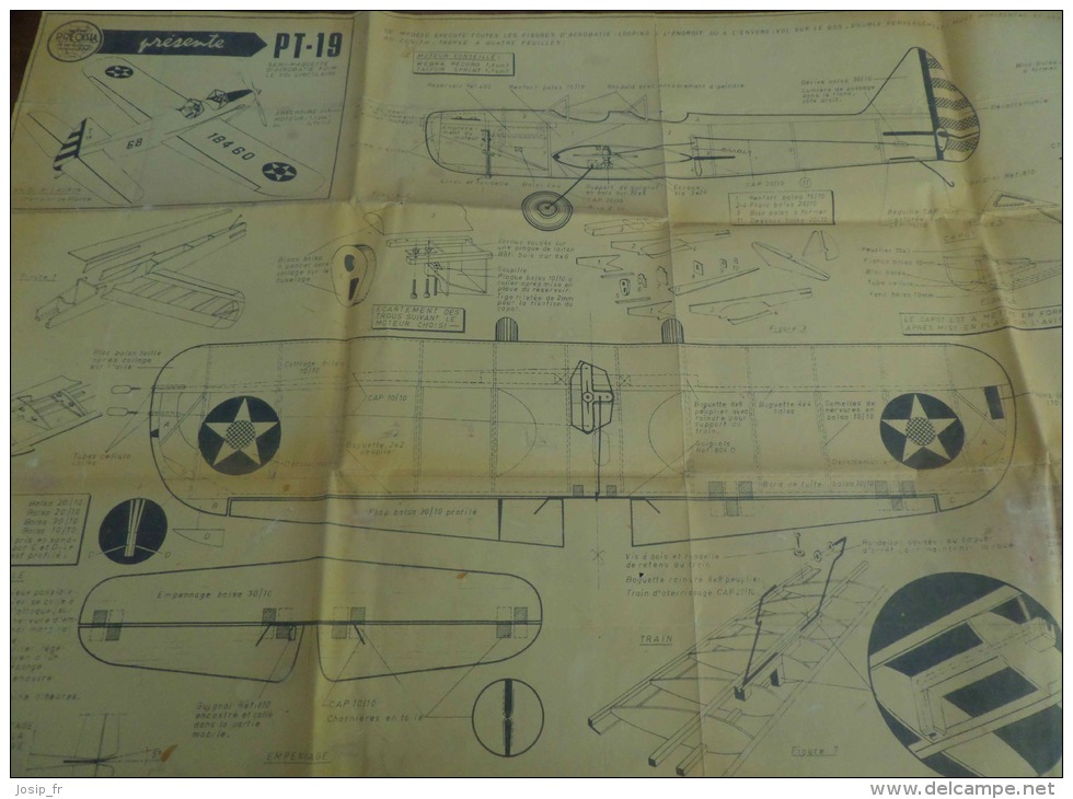 PLAN MODÈLE RÉDUIT AVION: PT-19 - Flugzeuge & Hubschrauber