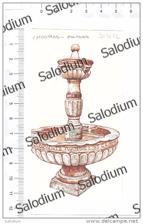 CHIAVENNA FONTANA FOUNTAIN - Immagine Ritagliata Da Pubblicazione CROPPED IMAGE - Other & Unclassified