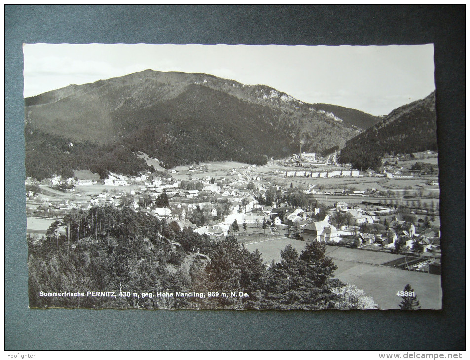 Austria: Sommerfrische PERNITZ Geg. Hohe Mandling - Gesamtansicht, General View - Unused Small Format 1960s - Pernitz