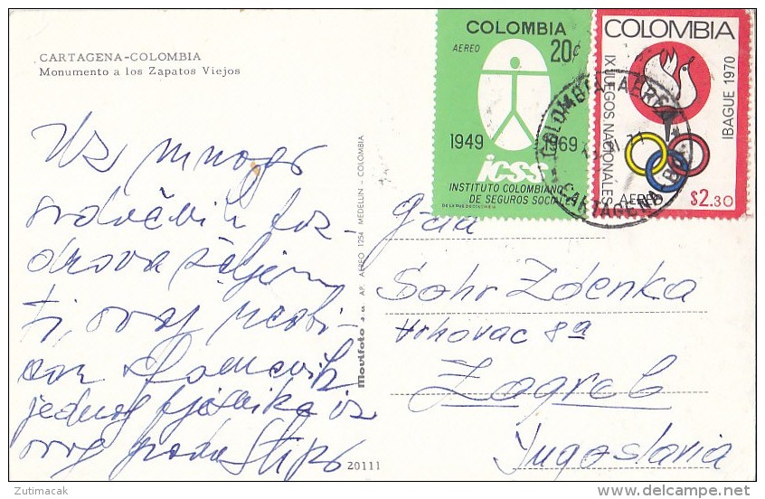 Colombia - Cartagena - Monumento A Los Zapatos Viejos 1971 Nice Stamps - Colombia