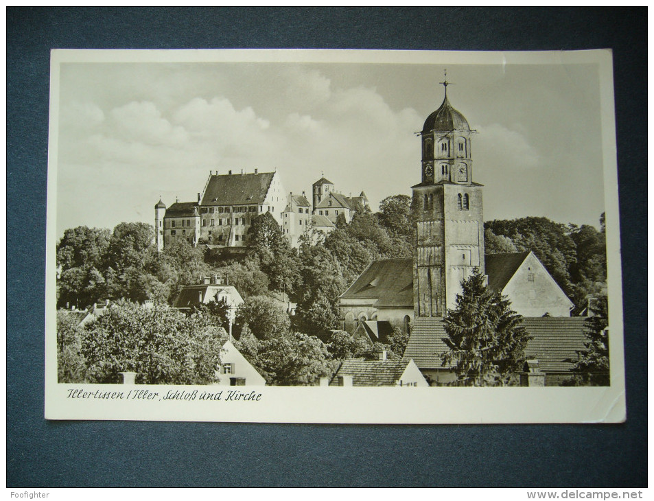 Germany: ILLERTISSEN/Iller - Schloss Und Kirche - Panorama - Posted 1958 Small Format - Illertissen