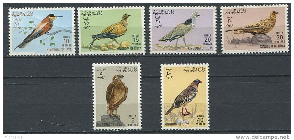 144 LIBYE 1965 - Oiseau (Yvert 255/60) Neuf ** (MNH) Sans Trace De Charniere - Libye